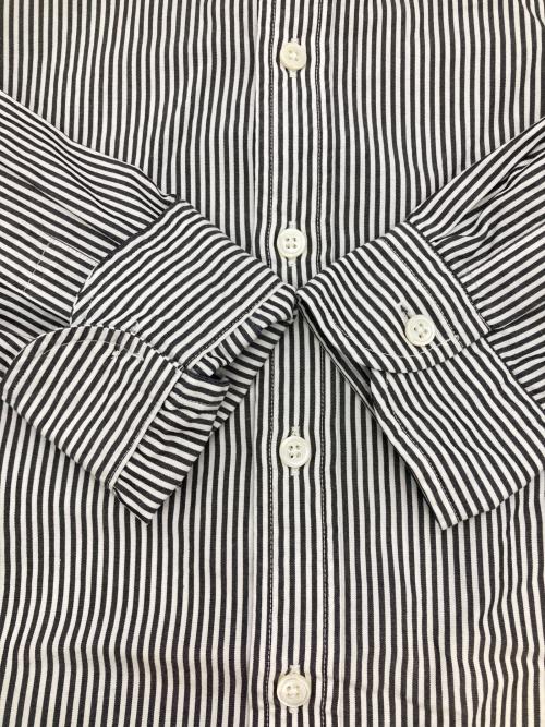 Gymphlex（ジムフレックス）Gymphlex (ジムフレックス) ストライプBDシャツ ブラック サイズ:16の古着・服飾アイテム