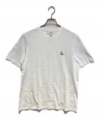 maison kitsuneメゾンキツネ）の古着「CHILLAX FOX PATCH REGULAR TEE SHIRT」｜ホワイト