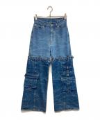 MAISON SPECIALメゾンスペシャル）の古着「Cargo Denim Pants」｜インディゴ