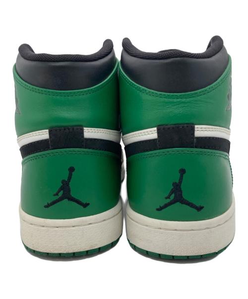 NIKE（ナイキ）NIKE (ナイキ) AIR JORDAN 1 RETRO HIGH ブラック×グリーン サイズ:US10.5の古着・服飾アイテム