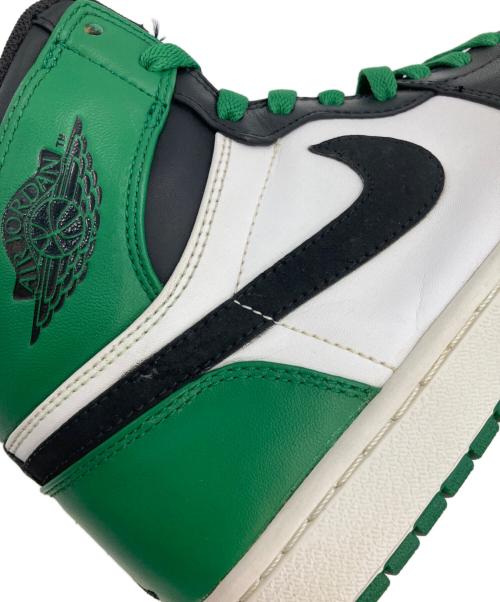 NIKE（ナイキ）NIKE (ナイキ) AIR JORDAN 1 RETRO HIGH ブラック×グリーン サイズ:US10.5の古着・服飾アイテム