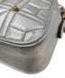 中古・古着 GUCCI (グッチ) GGマーモントスモールカメラバッグ シルバー：85000円