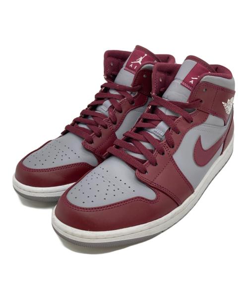 NIKE（ナイキ）NIKE (ナイキ) AIR JORDAN 1 MID レッド×グレー サイズ:US11の古着・服飾アイテム