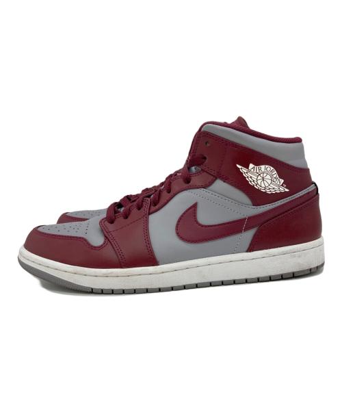 NIKE（ナイキ）NIKE (ナイキ) AIR JORDAN 1 MID レッド×グレー サイズ:US11の古着・服飾アイテム
