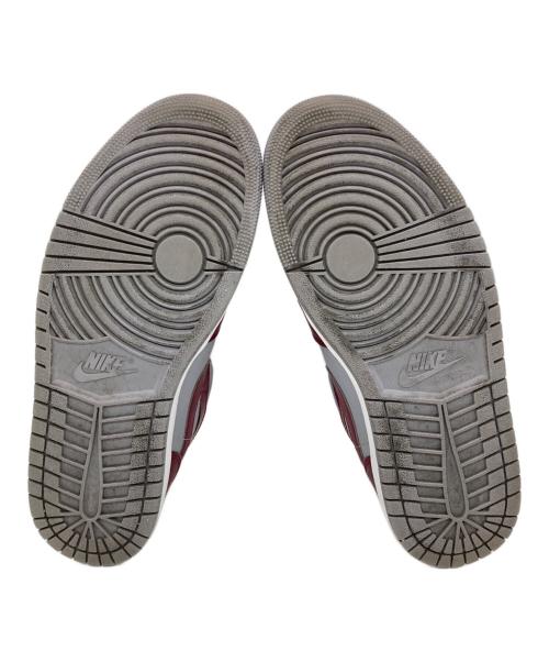 NIKE（ナイキ）NIKE (ナイキ) AIR JORDAN 1 MID レッド×グレー サイズ:US11の古着・服飾アイテム