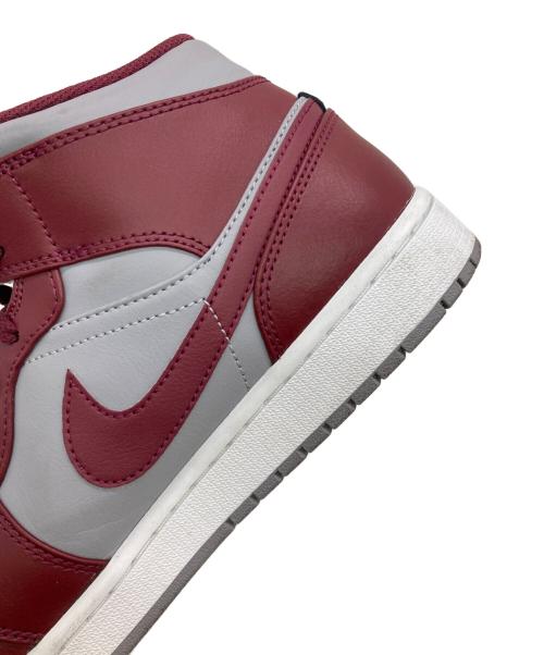 NIKE（ナイキ）NIKE (ナイキ) AIR JORDAN 1 MID レッド×グレー サイズ:US11の古着・服飾アイテム