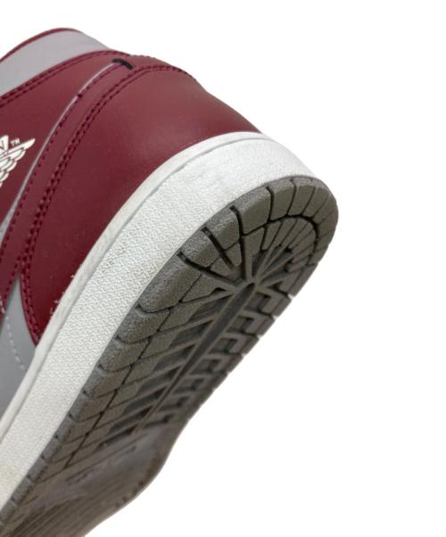 NIKE（ナイキ）NIKE (ナイキ) AIR JORDAN 1 MID レッド×グレー サイズ:US11の古着・服飾アイテム