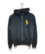 POLO RALPH LAURENポロ・ラルフローレン）の古着「ジップアップパーカー」｜ブラック