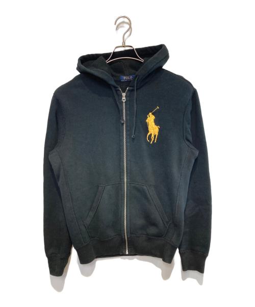 POLO RALPH LAUREN（ポロ・ラルフローレン）POLO RALPH LAUREN (ポロ・ラルフローレン) ジップアップパーカー ブラック サイズ:Sの古着・服飾アイテム
