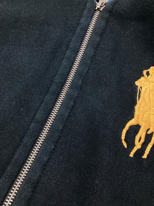 POLO RALPH LAUREN（ポロ・ラルフローレン）POLO RALPH LAUREN (ポロ・ラルフローレン) ジップアップパーカー ブラック サイズ:Sの古着・服飾アイテム