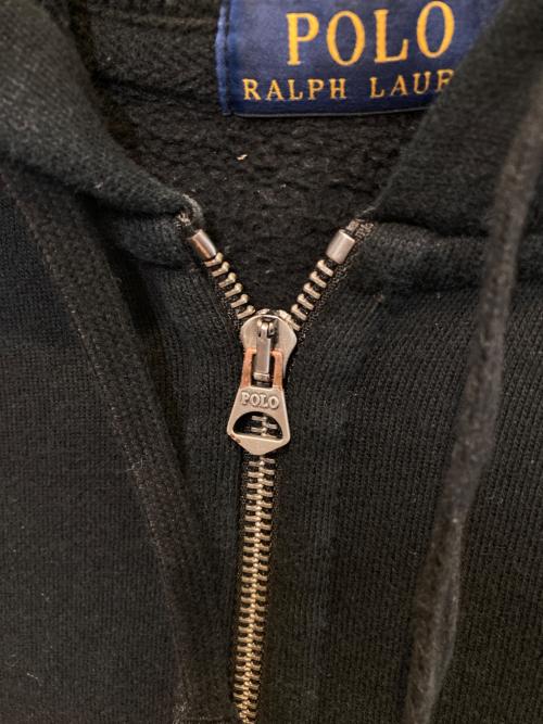 POLO RALPH LAUREN（ポロ・ラルフローレン）POLO RALPH LAUREN (ポロ・ラルフローレン) ジップアップパーカー ブラック サイズ:Sの古着・服飾アイテム