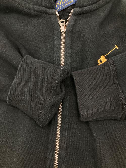 POLO RALPH LAUREN（ポロ・ラルフローレン）POLO RALPH LAUREN (ポロ・ラルフローレン) ジップアップパーカー ブラック サイズ:Sの古着・服飾アイテム