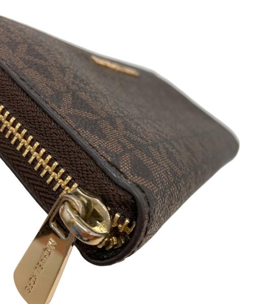 MICHAEL KORS（マイケル・コース）MICHAEL KORS (マイケル・コース) JET SET TRAVELジップアラウンドコンチネンタルウォレット ブラウンの古着・服飾アイテム
