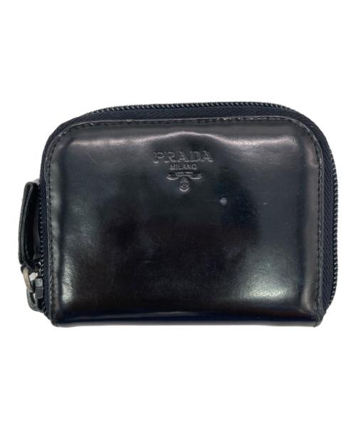 PRADA（プラダ）PRADA (プラダ) パテントレザーコインケース ブラックの古着・服飾アイテム
