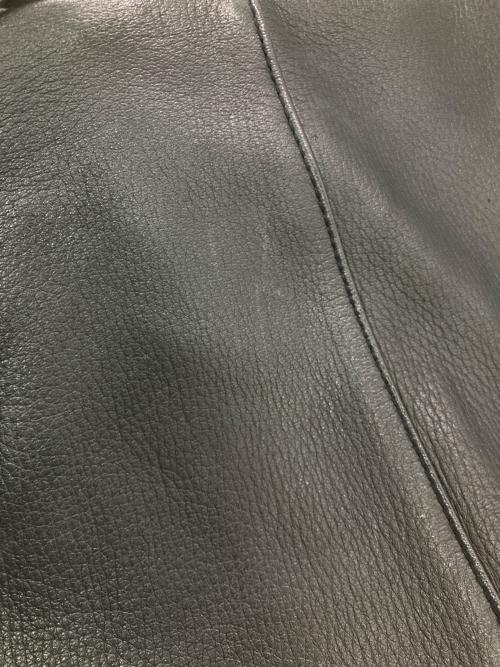 MR.OLIVE（ミスターオリーブ）MR.OLIVE (ミスターオリーブ) ディアスキンシングルライダースジャケット ブラック サイズ:Sの古着・服飾アイテム