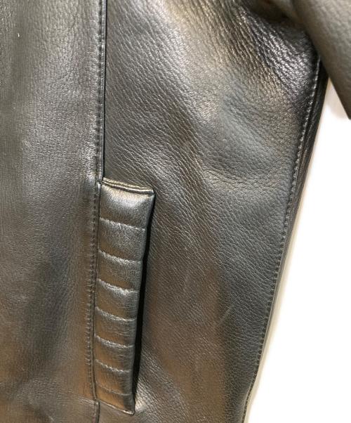 MR.OLIVE（ミスターオリーブ）MR.OLIVE (ミスターオリーブ) ディアスキンシングルライダースジャケット ブラック サイズ:Sの古着・服飾アイテム