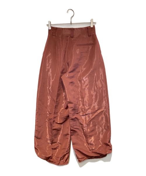 LE CIEL BLEU（ルシェルブルー）LE CIEL BLEU (ルシェルブルー) Glossy Drawstring Pants ブラウン サイズ:36の古着・服飾アイテム