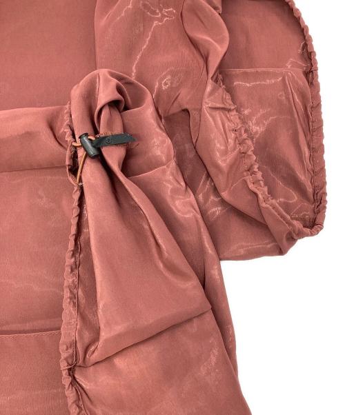 LE CIEL BLEU（ルシェルブルー）LE CIEL BLEU (ルシェルブルー) Glossy Drawstring Pants ブラウン サイズ:36の古着・服飾アイテム