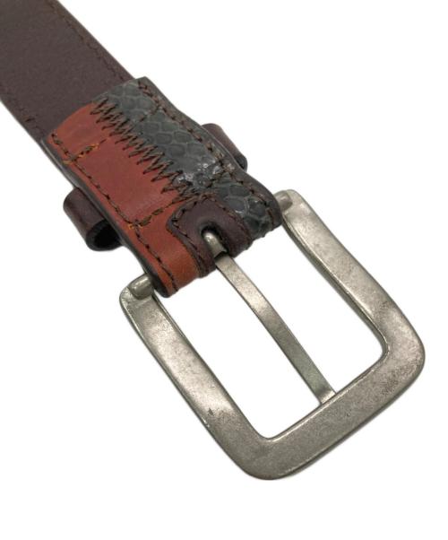 glamb（グラム）glamb (グラム) パッチワークレザーベルト マルチカラーの古着・服飾アイテム