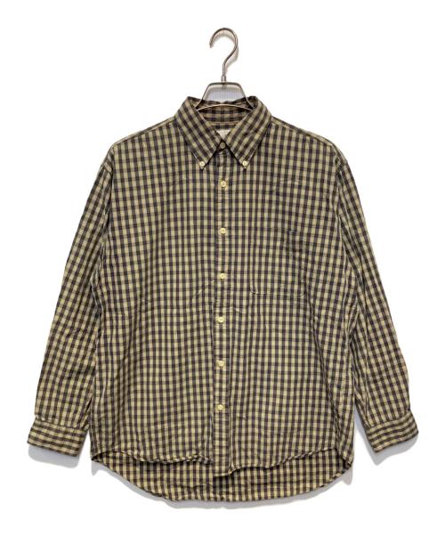 J.CREW（ジェイクルー）J.CREW (ジェイクルー) ボタンダウンチェックシャツ/00’S/巨人タグ ベージュ サイズ:Mの古着・服飾アイテム