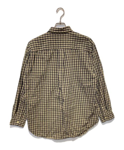 J.CREW（ジェイクルー）J.CREW (ジェイクルー) ボタンダウンチェックシャツ/00’S/巨人タグ ベージュ サイズ:Mの古着・服飾アイテム