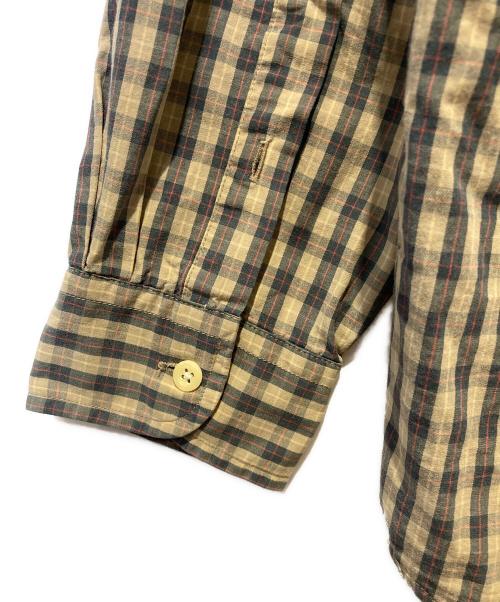 J.CREW（ジェイクルー）J.CREW (ジェイクルー) ボタンダウンチェックシャツ/00’S/巨人タグ ベージュ サイズ:Mの古着・服飾アイテム