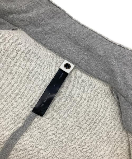 wjk（ダブルジェイケー）wjk (ダブルジェイケー) スウェット2Bジャケット グレー サイズ:Mの古着・服飾アイテム
