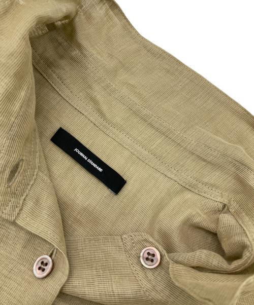 JOURNAL STANDARD（ジャーナルスタンダード）JOURNAL STANDARD (ジャーナルスタンダード) シアーリネンカールマイヤーシャツ ベージュ サイズ:Freeの古着・服飾アイテム