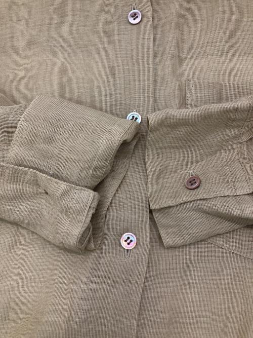 JOURNAL STANDARD（ジャーナルスタンダード）JOURNAL STANDARD (ジャーナルスタンダード) シアーリネンカールマイヤーシャツ ベージュ サイズ:Freeの古着・服飾アイテム