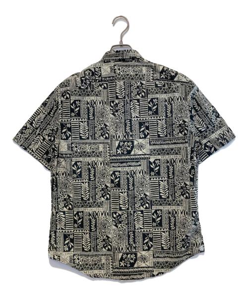 Paul Smith COLLECTION（ポールスミス コレクション）Paul Smith COLLECTION (ポールスミス コレクション) フレットワークプリントシャツ ブラック×ホワイト サイズ:Sの古着・服飾アイテム