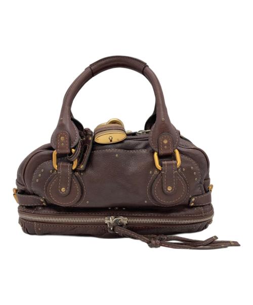 Chloe（クロエ）Chloe (クロエ) パディントンレザーハンドバッグ ブラウンの古着・服飾アイテム