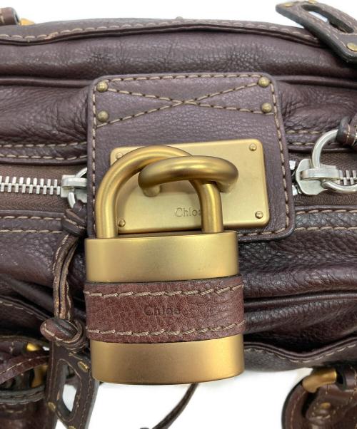 Chloe（クロエ）Chloe (クロエ) パディントンレザーハンドバッグ ブラウンの古着・服飾アイテム