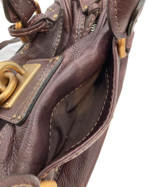 Chloe（クロエ）Chloe (クロエ) パディントンレザーハンドバッグ ブラウンの古着・服飾アイテム