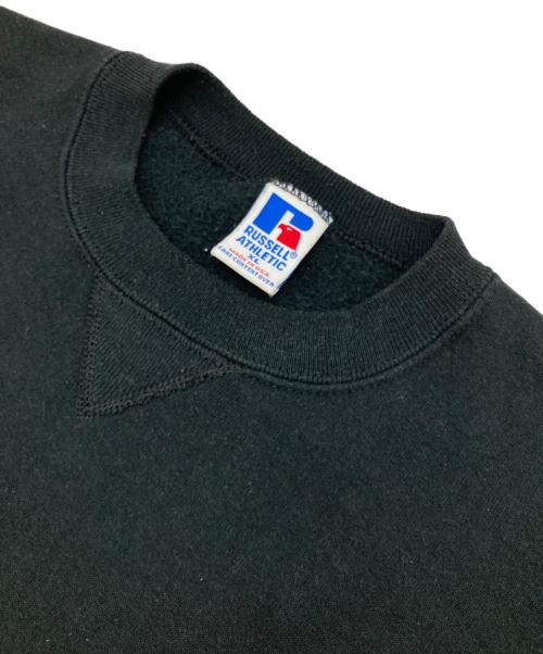 RUSSELL ATHLETIC（ラッセルアスレチック）RUSSELL ATHLETIC (ラッセルアスレチック) ［古着］前Vガゼット裏起毛スウェット ブラック サイズ:XLの古着・服飾アイテム