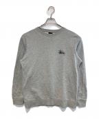 stussyステューシー）の古着「ロゴスウェット」｜グレー