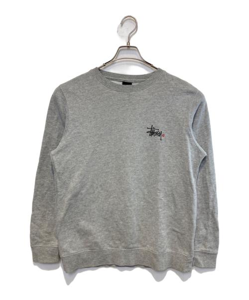 stussy（ステューシー）stussy (ステューシー) ロゴスウェット グレー サイズ:Mの古着・服飾アイテム