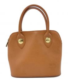 MCM（エムシーエム）の古着「レザーハンドバッグ」｜ブラウン