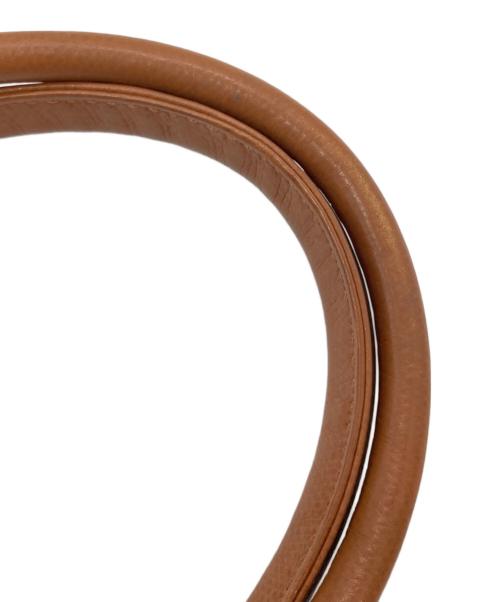 MCM（エムシーエム）MCM (エムシーエム) レザーハンドバッグ ブラウンの古着・服飾アイテム