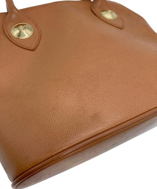MCM（エムシーエム）MCM (エムシーエム) レザーハンドバッグ ブラウンの古着・服飾アイテム