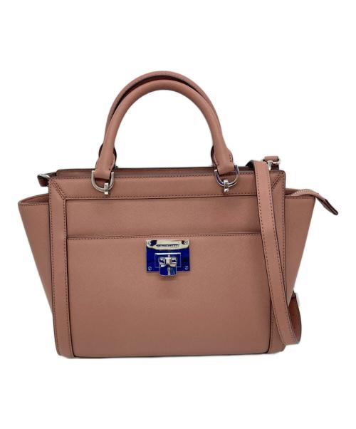MICHAEL MICHAEL KORS（マイケル マイケルコース）MICHAEL MICHAEL KORS (マイケル マイケルコース) 2WAYショルダーバッグ ピンクの古着・服飾アイテム