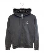 NEW BALANCEニューバランス）の古着「French Terry Full Zip Hoodie」｜チャコールグレー