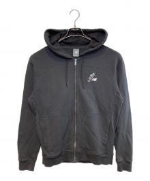 NEW BALANCE（ニューバランス）の古着「French Terry Full Zip Hoodie」｜チャコールグレー