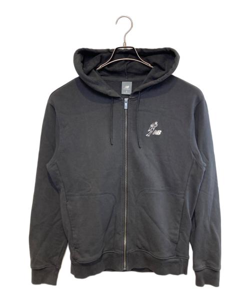 NEW BALANCE（ニューバランス）NEW BALANCE (ニューバランス) French Terry Full Zip Hoodie チャコールグレー サイズ:Sの古着・服飾アイテム