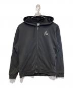 NEW BALANCEニューバランス）の古着「French Terry Full Zip Hoodie」｜チャコールグレー