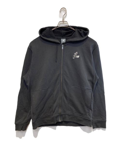 NEW BALANCE（ニューバランス）NEW BALANCE (ニューバランス) French Terry Full Zip Hoodie チャコールグレー サイズ:Lの古着・服飾アイテム