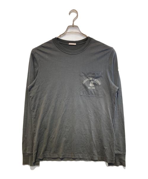 MONCLER（モンクレール）MONCLER (モンクレール) Long sleeve T-shirt グレー サイズ:XLの古着・服飾アイテム