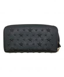 JIMMY CHOO（ジミーチュウ）の古着「FILIPAラウンドジップウォレット」｜ブラック