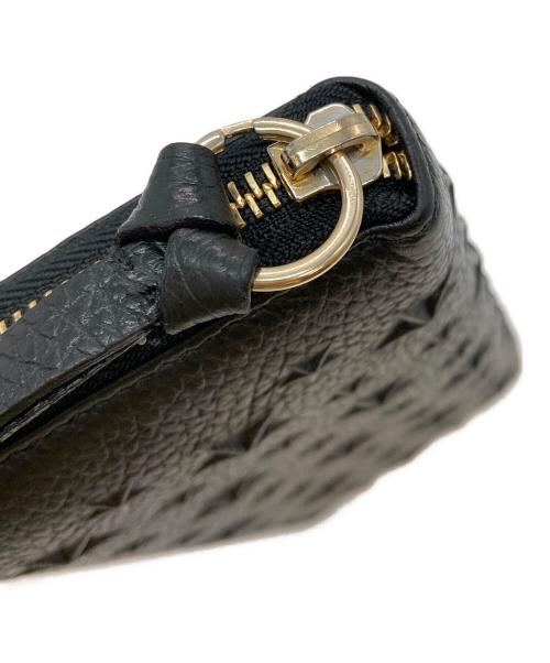 JIMMY CHOO（ジミーチュウ）JIMMY CHOO (ジミーチュウ) FILIPAラウンドジップウォレット ブラックの古着・服飾アイテム