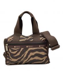 LeSportsac（レスポートサック）の古着「EMMA SATCHEL ショルダーバッグ」｜ブラウン