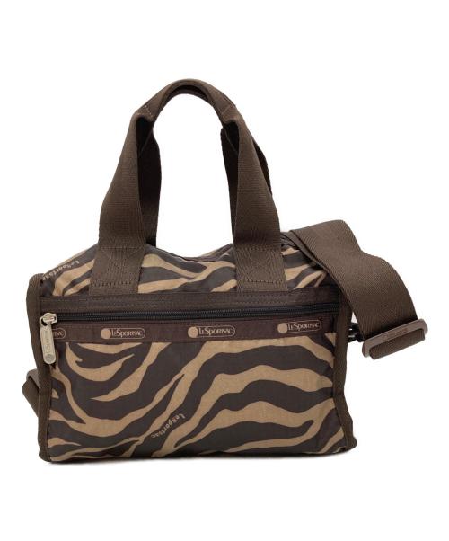 LeSportsac（レスポートサック）LeSportsac (レスポートサック) EMMA SATCHEL ショルダーバッグ ブラウンの古着・服飾アイテム